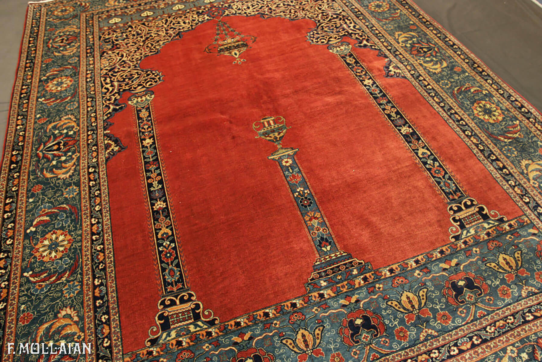 Teppich Persischer Semi-Antiker Tehran Preghiera Wolle/Seide n°:51475813